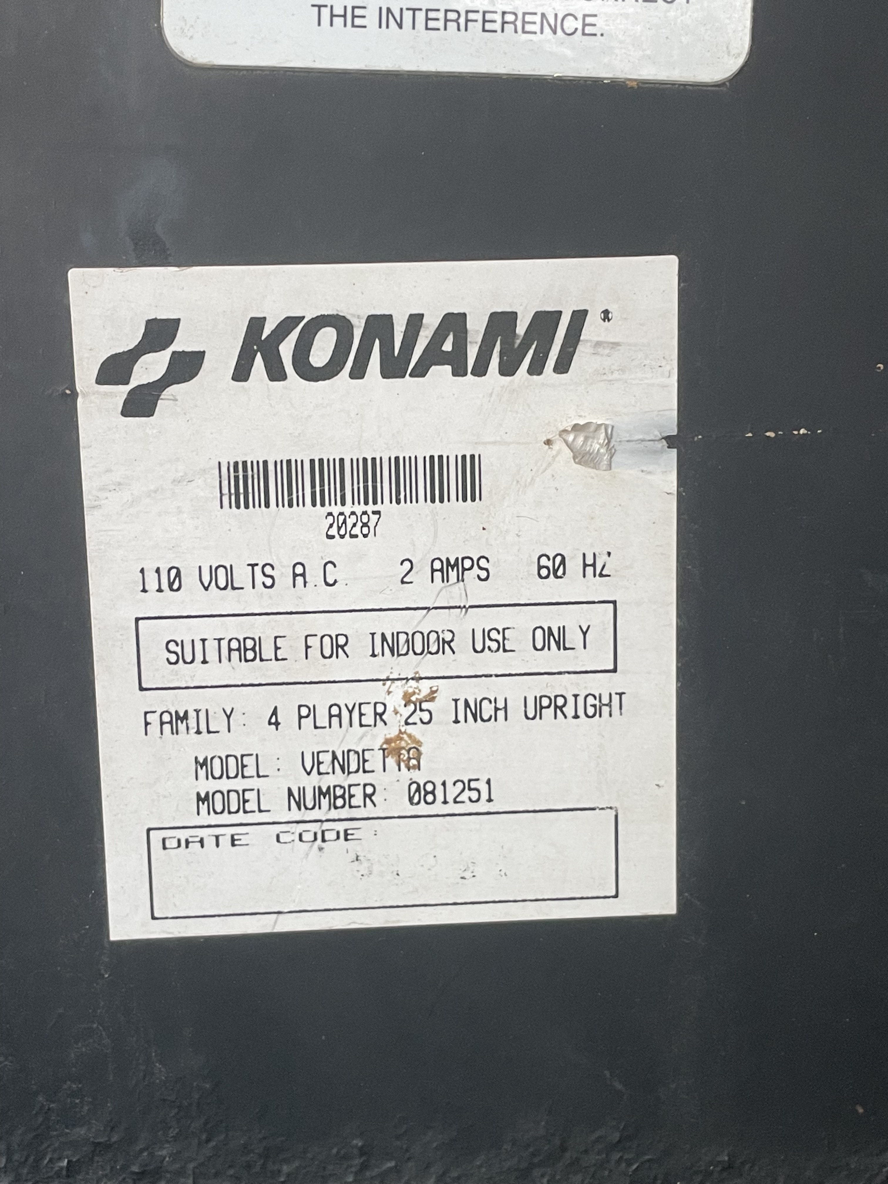 Konami Sticker